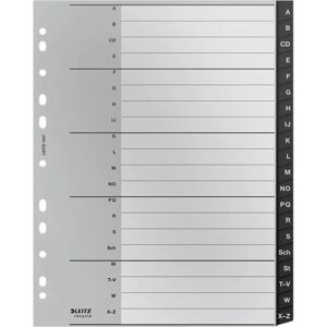 Leitz 12070000 Index de recyclage A4 Noir et Blanc - Index Leitz 12070000 Index de recyclage A4 Noir et Blanc - Index