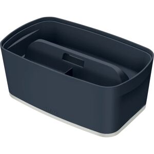 Leitz Graue Kunststoff-Aufbewahrungsbox - Modell 52670089 - Klein mit Organizer Leitz Graue Kunststoff-Aufbewahrungsbox - Modell 52670089 - Klein mit Organizer