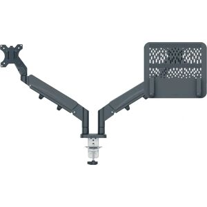 Leitz Model 65380089 Dual Monitor & Laptop Mount - Adjustable & Space Saving Leitz Model 65380089 Dual Monitor & Laptop Mount - Adjustable & Space Saving