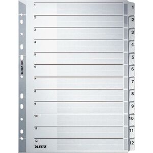 Leitz 43250000 Graue Registerkarten für A4 - Index Tabs Leitz 43250000 Graue Registerkarten für A4 - Index Tabs