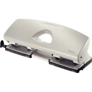 Leitz Model 50220085 Double Hole Punch - Grey Leitz Model 50220085 Double Hole Punch - Grey