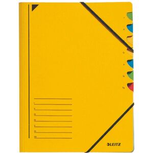 Leitz 39070015 File Folder - 7 Compartments - Yellow Leitz 39070015 File Folder - 7 Compartments - Yellow