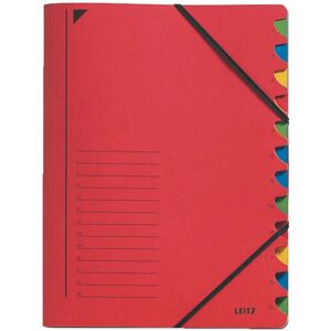 Leitz Modèle 39120025 Dossier A4 Rouge avec 12 Compartiments - Dossier Leitz Modèle 39120025 Dossier A4 Rouge avec 12 Compartiments - Dossier