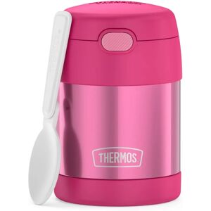 Thermos Kids Food Jar - 0.3L Pink Insulated Stainless Steel Leak-Proof Thermos Kids Food Jar - 0.3L Pink Insulated Stainless Steel Leak-Proof