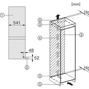 Miele KDN7724E - White - Built-in Fridge Freezer Miele KDN7724E - White - Built-in Fridge Freezer