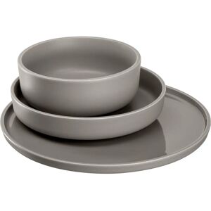 LEONARDO ROMA 12-delig Keramisch Servies Taupe LEONARDO ROMA 12-delig Keramisch Servies Taupe
