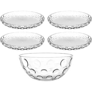 LEONARDO Cucina Optic Glas 5-tlg. Set - Geschirr LEONARDO Cucina Optic Glas 5-tlg. Set - Geschirr