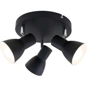 BRILONER Black Ceiling Light - 3 E14 Sockets - Indoor Use BRILONER Black Ceiling Light - 3 E14 Sockets - Indoor Use