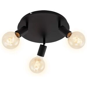 Briloner Adjustable Spotlight Ceiling Light - 3 x E27 Black - 30cm Briloner Adjustable Spotlight Ceiling Light - 3 x E27 Black - 30cm
