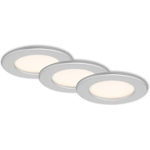 BRILONER LED wbudowana lampa - 11,5cm - 6W - Matowe chromowane wykończenie - Typ produktu BRILONER LED wbudowana lampa - 11,5cm - 6W - Matowe chromowane wykończenie - Typ produktu