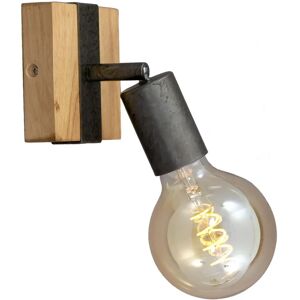 Briloner E27 25W Wall Light - Modern Wooden Design Briloner E27 25W Wall Light - Modern Wooden Design