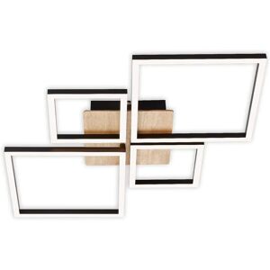 Briloner Ceiling LED Light - Step dim, 4 wood lights Briloner Ceiling LED Light - Step dim, 4 wood lights