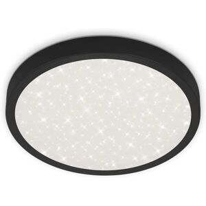 BRILO Runa 38cm Luz de Techo Negra - Plafón BRILO Runa 38cm Luz de Techo Negra - Plafón