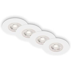 Briloner LED Recessed Spotlights - IP44 Splashproof - 4x 4.9W, 480lm Briloner LED Recessed Spotlights - IP44 Splashproof - 4x 4.9W, 480lm