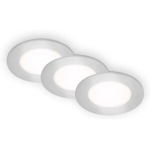 Briloner LED Einbauleuchte - 3er-Set - chrom-matt - Innenbeleuchtung Briloner LED Einbauleuchte - 3er-Set - chrom-matt - Innenbeleuchtung