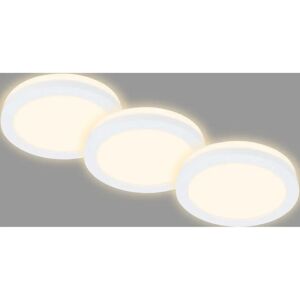 Briloner White 3-Piece LED Recessed and Wall Lights - LED Recessed Lights Briloner White 3-Piece LED Recessed and Wall Lights - LED Recessed Lights