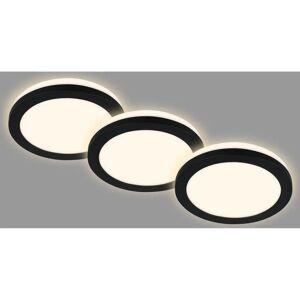 Briloner Black LED Recessed Light Set - Wall & Ceiling Mount Briloner Black LED Recessed Light Set - Wall & Ceiling Mount