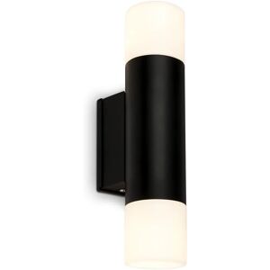 BRILONER Svart LED badrumsbelysning 2 ljuskällor 4,8W 400lm BRILONER Svart LED badrumsbelysning 2 ljuskällor 4,8W 400lm