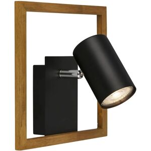 Luce da parete Briloner - Cornice in legno nero - GU10 Luce da parete Briloner - Cornice in legno nero - GU10
