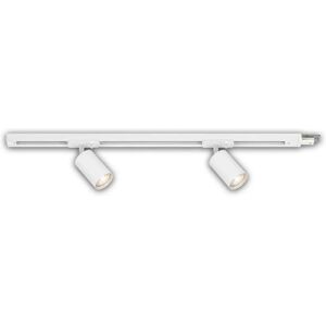 Briloner Binario Set - 2 GU10 Spotlights, Adjustable Heads, White - Lighting Set Briloner Binario Set - 2 GU10 Spotlights, Adjustable Heads, White - Lighting Set