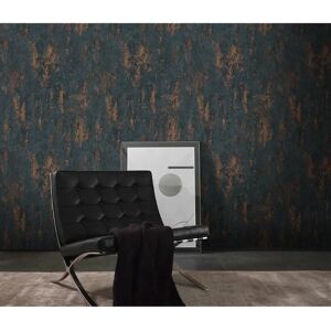 Erismann Navy Wallpaper - 10273-44 - Modern concrete design Erismann Navy Wallpaper - 10273-44 - Modern concrete design
