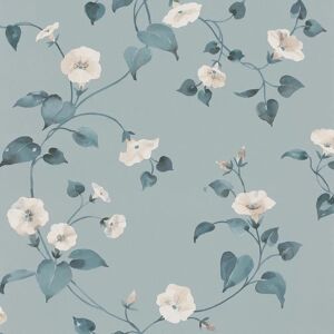 Erismann Abode Laura Duck Egg Floral Trail Wallpaper - Wallpaper Erismann Abode Laura Duck Egg Floral Trail Wallpaper - Wallpaper