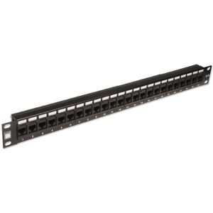 Lindy 20756 Patch Panel - 24 Ports - Black - Patch Panel Lindy 20756 Patch Panel - 24 Ports - Black - Patch Panel