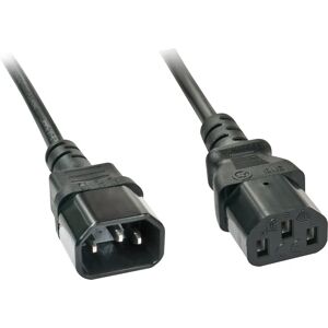 Lindy Power Cable - 2M IEC Extension - Black Power Cord Lindy Power Cable - 2M IEC Extension - Black Power Cord