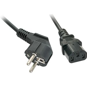 Lindy Power Cable - 2m Black IEC C13 Schuko Plug - Power Cord Lindy Power Cable - 2m Black IEC C13 Schuko Plug - Power Cord