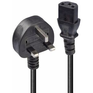 Lindy Power Cable Type G - 10m UK 3 Pin Plug to IEC C13 Lindy Power Cable Type G - 10m UK 3 Pin Plug to IEC C13