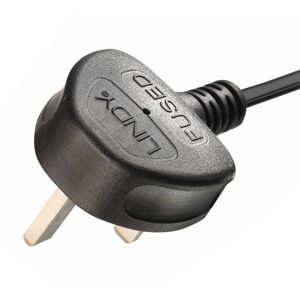 Lindy Power Cable UK 3 Pin IEC C5 Black - Power Cable Lindy Power Cable UK 3 Pin IEC C5 Black - Power Cable