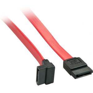 Lindy SATA Cable - 0.2m, 7-pin, Red, Right-Angled - SATA Cable Lindy SATA Cable - 0.2m, 7-pin, Red, Right-Angled - SATA Cable