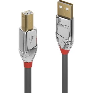 Lindy 36644 Câble USB - USB A à B - Gris Lindy 36644 Câble USB - USB A à B - Gris