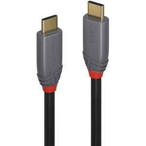 Lindy Model 36900 USB Cable - Black, Grey - USB Type C 0.5m Lindy Model 36900 USB Cable - Black, Grey - USB Type C 0.5m