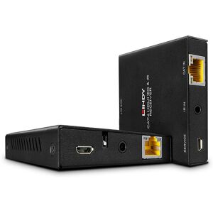 Lindy Black 4K HDMI & IR Extender - AV Transmitter & Receiver Lindy Black 4K HDMI & IR Extender - AV Transmitter & Receiver
