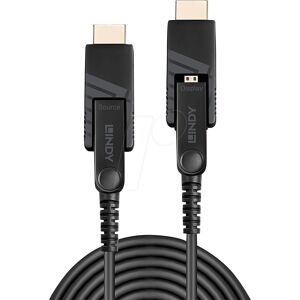 Lindy Micro HDMI Hybrid Cable - 100m - Black Lindy Micro HDMI Hybrid Cable - 100m - Black