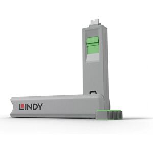 Lindy 40426 Bloqueur de ports USB-C - Vert - 1 clé / 4 verrouillages - Publicité Lindy 40426 Bloqueur de ports USB-C - Vert - 1 clé / 4 verrouillages - Publicité
