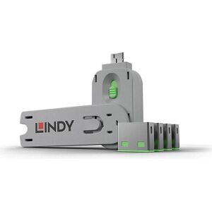 Lindy 40451 Port Blocker - Secure USB Lock Set - Green Lindy 40451 Port Blocker - Secure USB Lock Set - Green