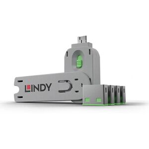 Lindy 40451 Port Blocker - Secure USB Lock Set - Green Lindy 40451 Port Blocker - Secure USB Lock Set - Green