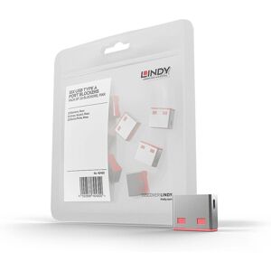 Lindy Portable Pink USB Port Blocker - USB Port Blocker Lindy Portable Pink USB Port Blocker - USB Port Blocker