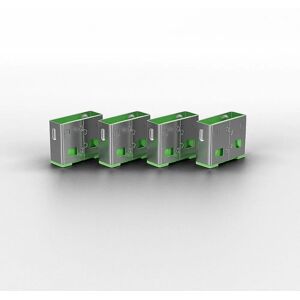 Lindy 40461 USB Port Blocker - Green, 10 pcs - USB Port Blocker Lindy 40461 USB Port Blocker - Green, 10 pcs - USB Port Blocker
