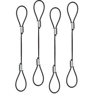 Lindy Cable Lock - 150mm Stainless Steel Black - Cable Type Security Lindy Cable Lock - 150mm Stainless Steel Black - Cable Type Security