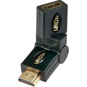 Lindy HDMI Adapter - 360° Swivel - Black - HDMI Male to Female Lindy HDMI Adapter - 360° Swivel - Black - HDMI Male to Female