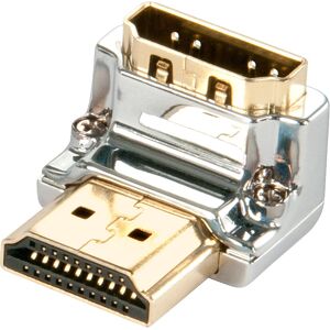 Lindy CROMO HDMI 90° Down Adapter - HDMI Male to Female, Shielded, Gold Plated, Supports Full HD Lindy CROMO HDMI 90° Down Adapter - HDMI Male to Female, Shielded, Gold Plated, Supports Full HD