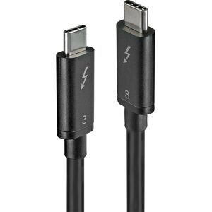Lindy USB C Cable - Thunderbolt 3 - Black Lindy USB C Cable - Thunderbolt 3 - Black