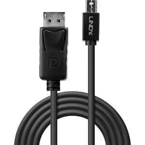 Lindy 41645 DisplayPort Cable - 1m, Black, 4K Support Lindy 41645 DisplayPort Cable - 1m, Black, 4K Support