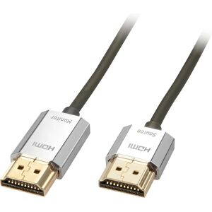 Lindy HDMI Cable Cromo Slim 4.5M with Ethernet - Black, Gold, Silver - HDMI 2.0 Lindy HDMI Cable Cromo Slim 4.5M with Ethernet - Black, Gold, Silver - HDMI 2.0