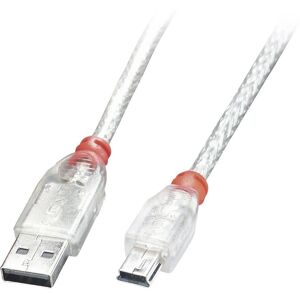 Lindy 41780 USB A Mini-USB B Cable - 20cm - Transparent - USB 2.0 Lindy 41780 USB A Mini-USB B Cable - 20cm - Transparent - USB 2.0