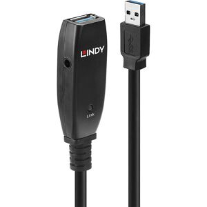 Lindy USB Extension Cable - 15m, USB 3.1 Gen1, Active, Black Lindy USB Extension Cable - 15m, USB 3.1 Gen1, Active, Black