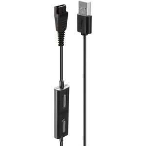 Lindy Headset Adapter - 42751 - Headset, USB, Black Lindy Headset Adapter - 42751 - Headset, USB, Black